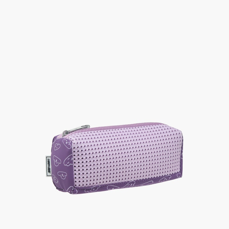 light_and_nine Pouch-With Jibbitz-1 Cmprt With Zipper Closure- (Eva) Purple \ 22X7X14 - Image 2